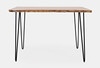 straight on side view of the acacia counter height table