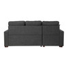 Sandy 2 pcs Sectional with with Pull-out Bed and Hidden Storage - SF