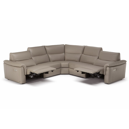 C176 Amorevole 5 pc Sectional with 3 seats Recliner