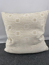 Geometric Square Feather Fill Pillow