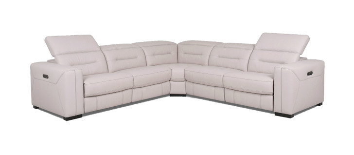 Northam 5 Pcs 3 Power Recliner Sectional Sofa - Caramel