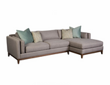 Bellamy 3 pc Sectional with Chaise and 4 pillows